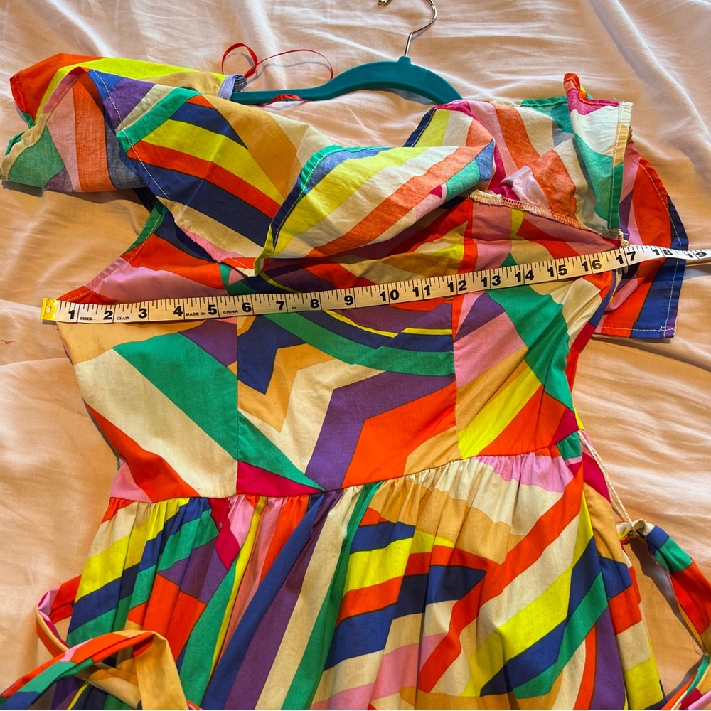 NWOT Flying Tomato Maxi Dress Multicolor Swirl Rainbow - Picture 5 of 11